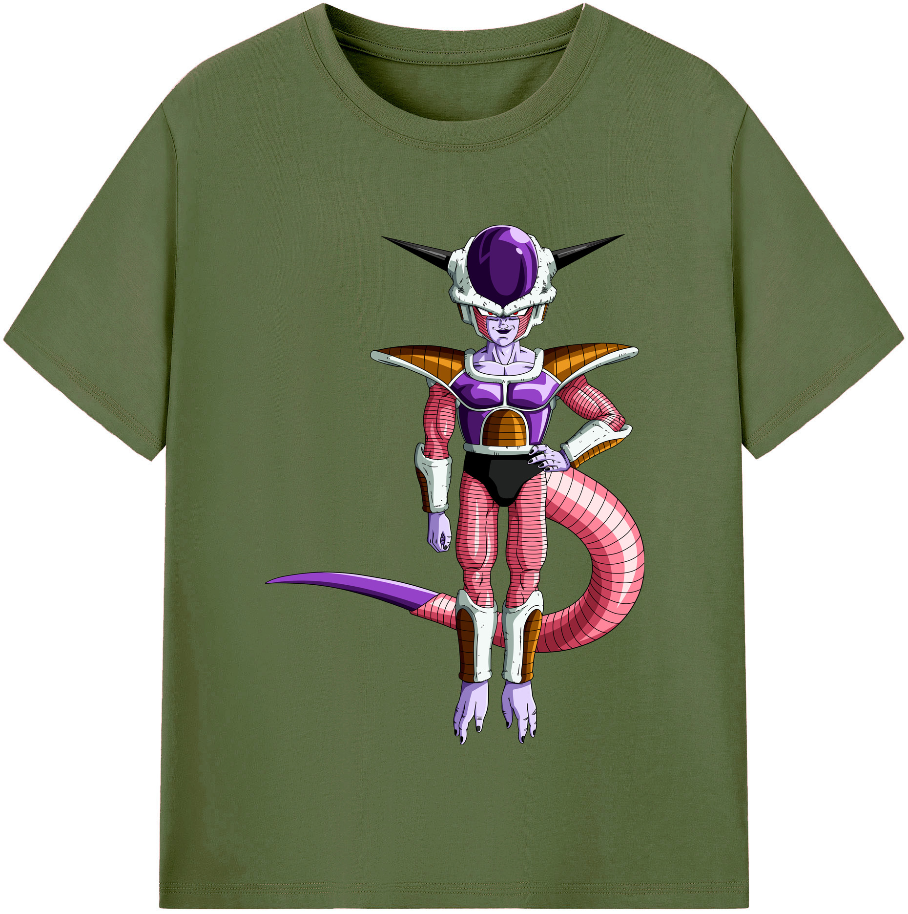 （画像用） ドラゴンボール フリーザ DRAGON BALL Frieza 綿100％半袖Tシャツ（フロントプリント）